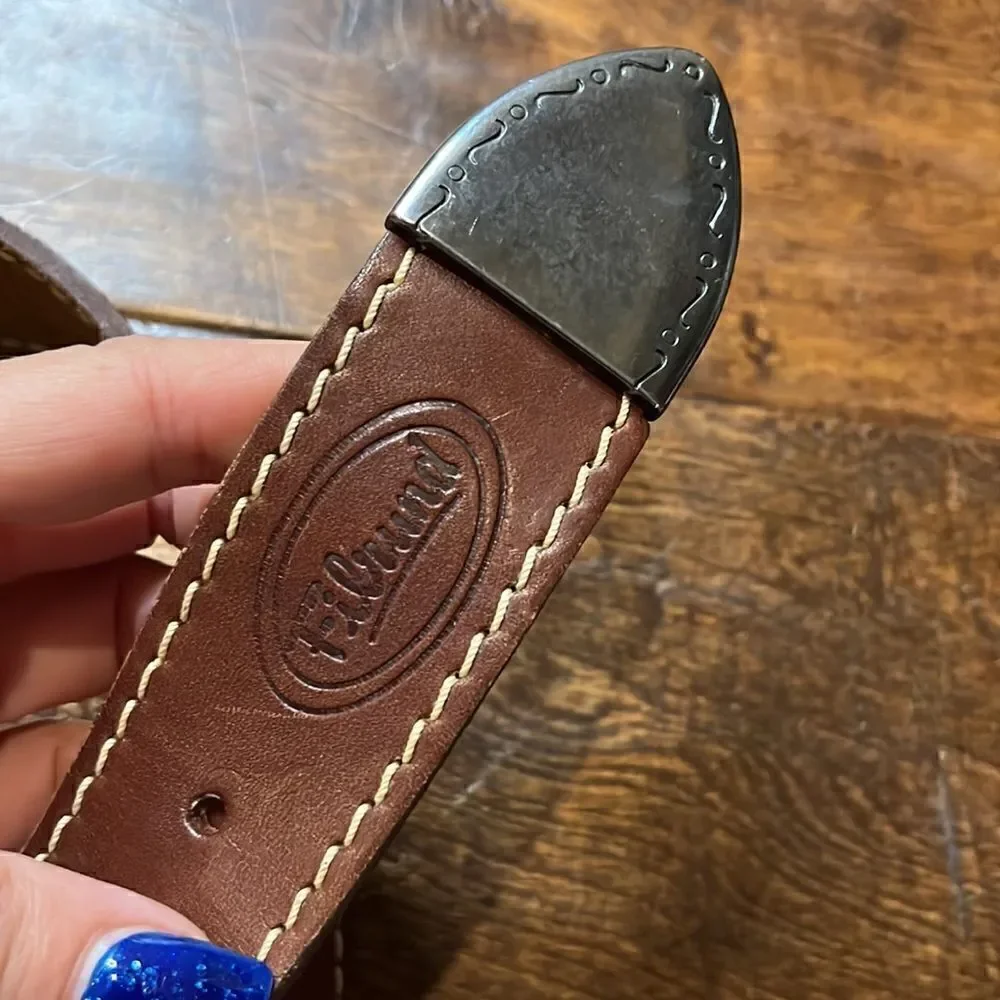 Filrund leather belt